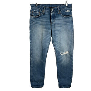 Levi distressed 501 jeans